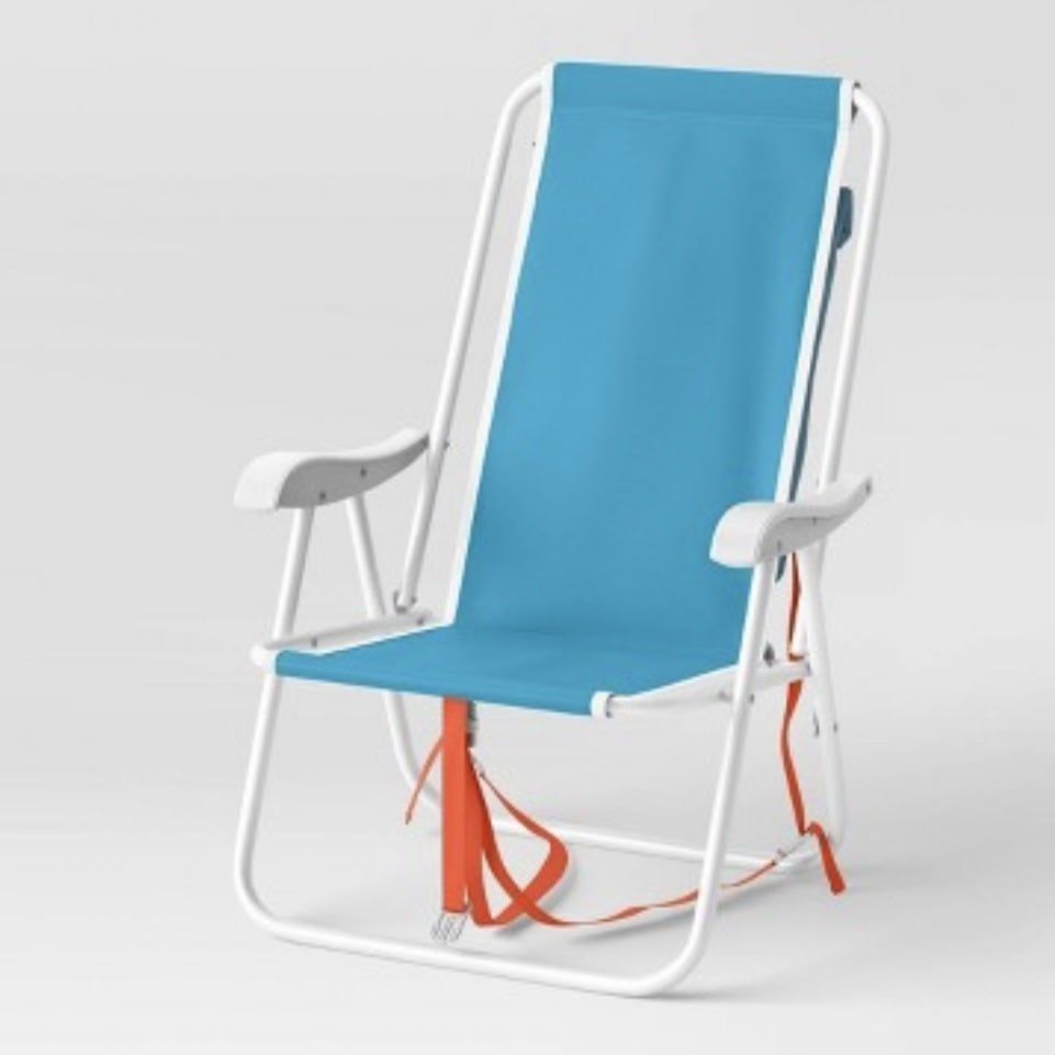 Backpack Outdoor Portable Sport Chair Blue  - Sun Squad™
