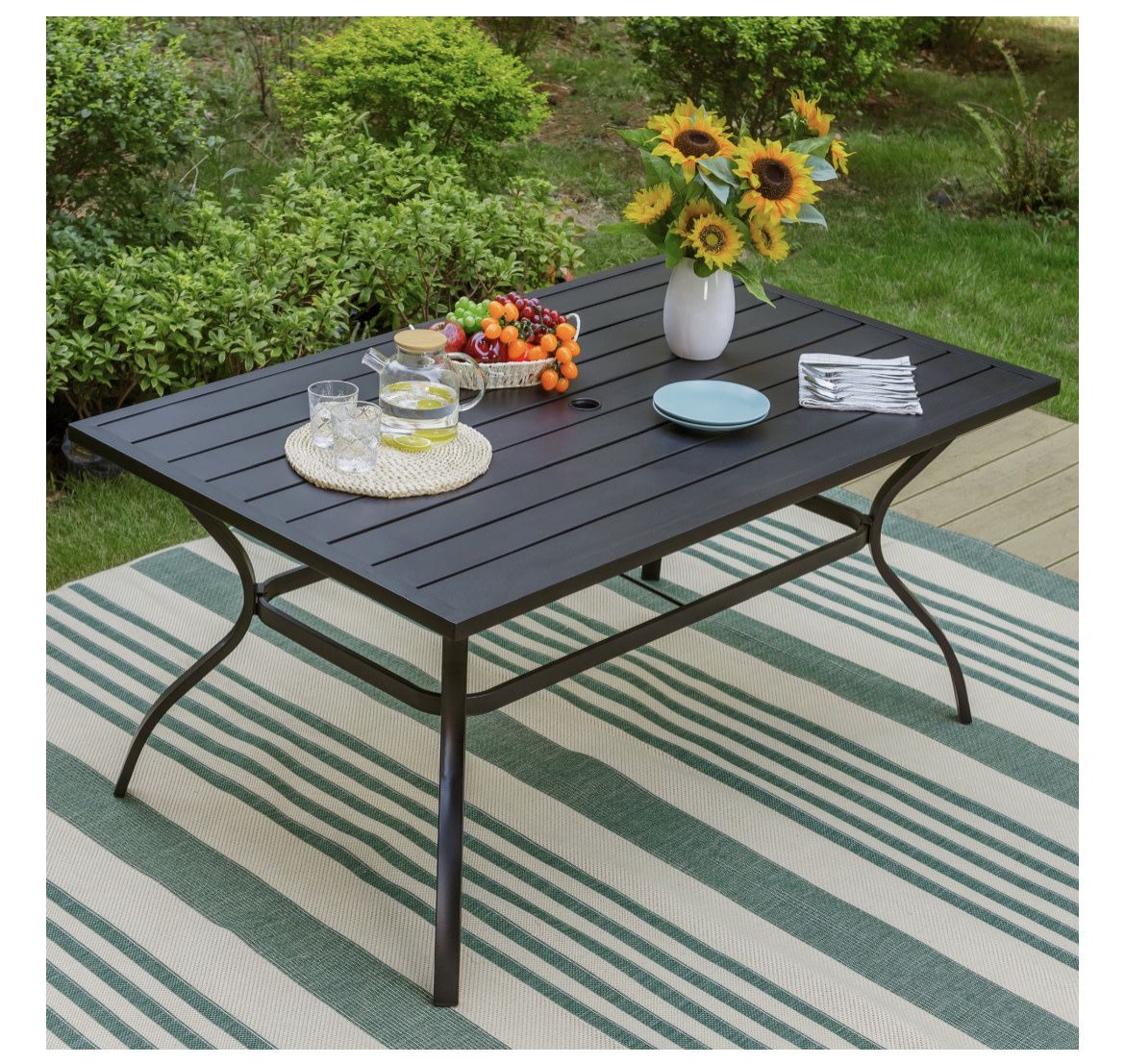 Outdoor dining table