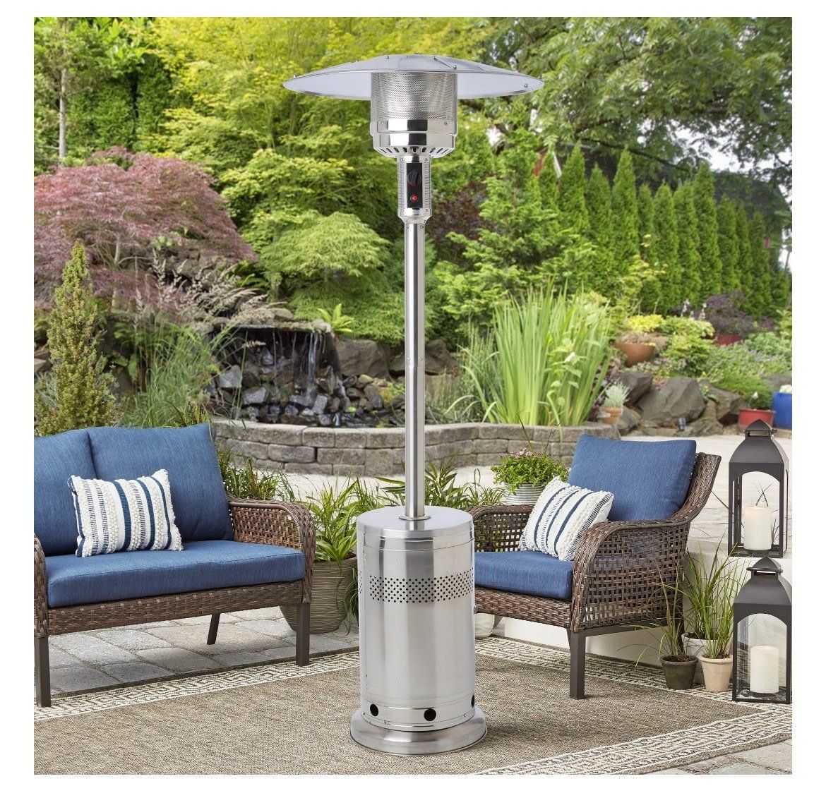 Mainstays 48,000 BTU Propane Gas Outdoor Freestanding Patio Heater