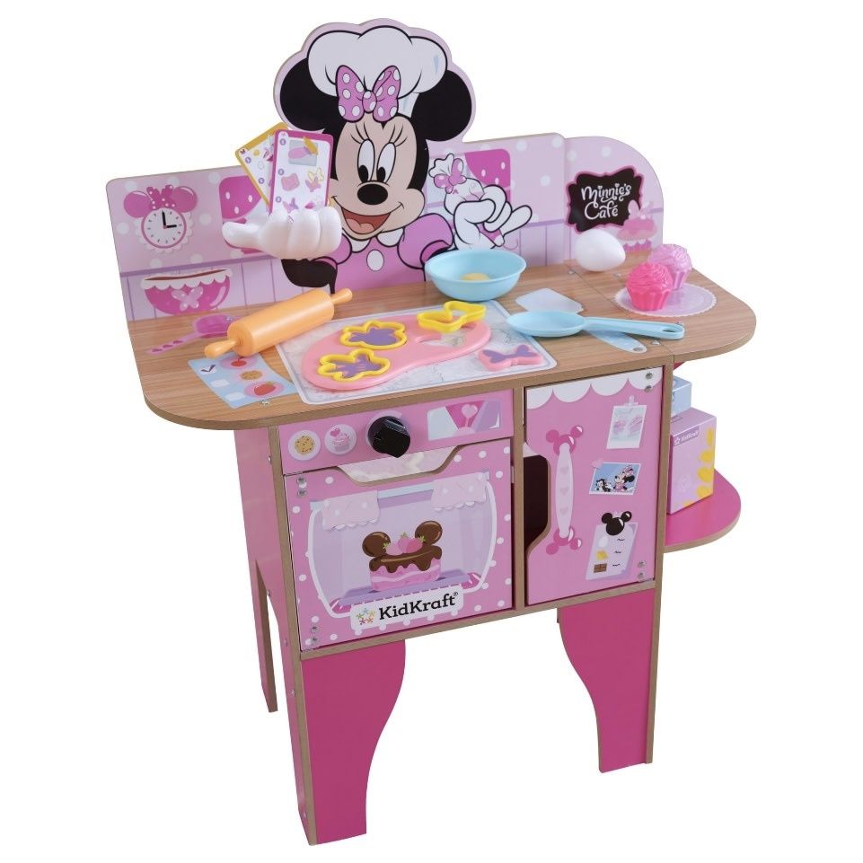 Minnie Mouse Wooden Bakery &amp; Cafe Play Kitchen