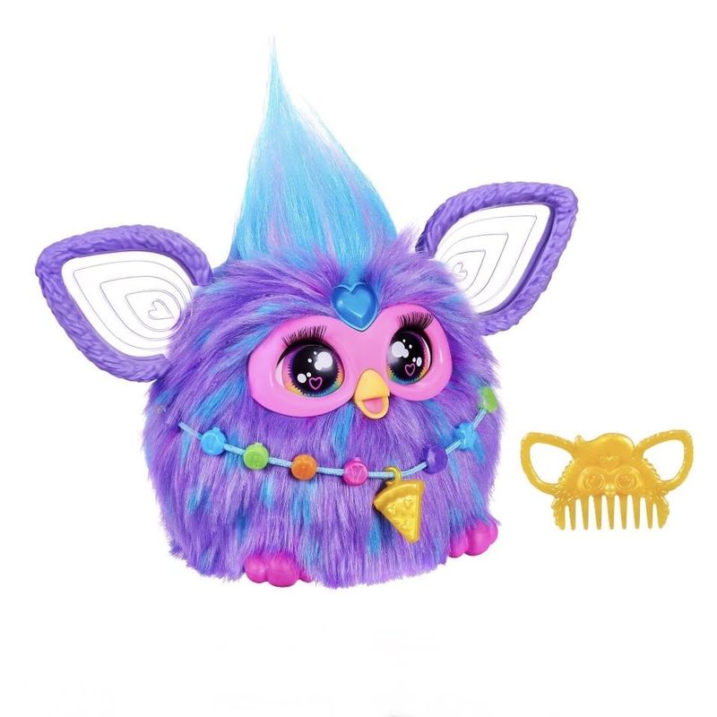 Furby Purple Plush Voice Activated Interactive Electronic Pet, 6+yrs