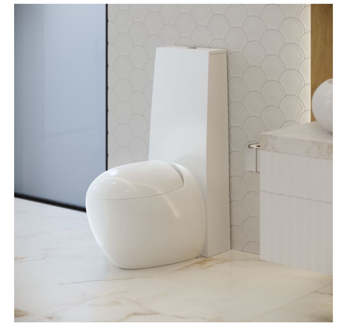 Swiss Madison 1 piece egg toilet
