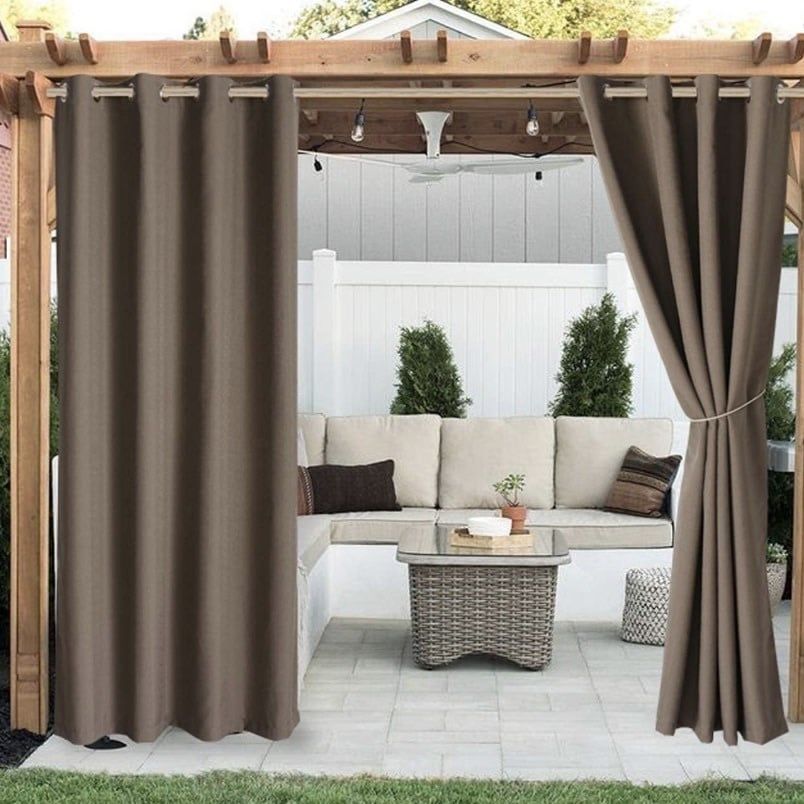 TOPCHANCES Outdoor Patio Curtains