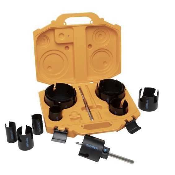 14 pc spyder  carbide tipped hole saw set