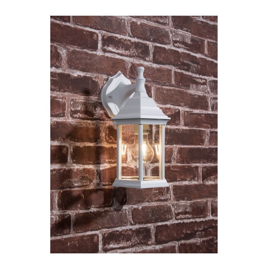 Project Source 11.81” White Outdoor Wall Light, 1pc
