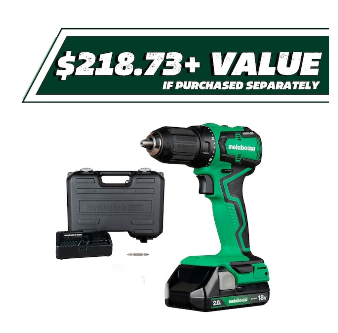 Metabo drill kit batt &amp; charger included
