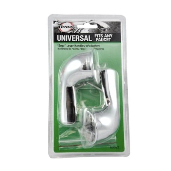 Chrome Lever Bathroom Sink Faucet Handle, 2pcs