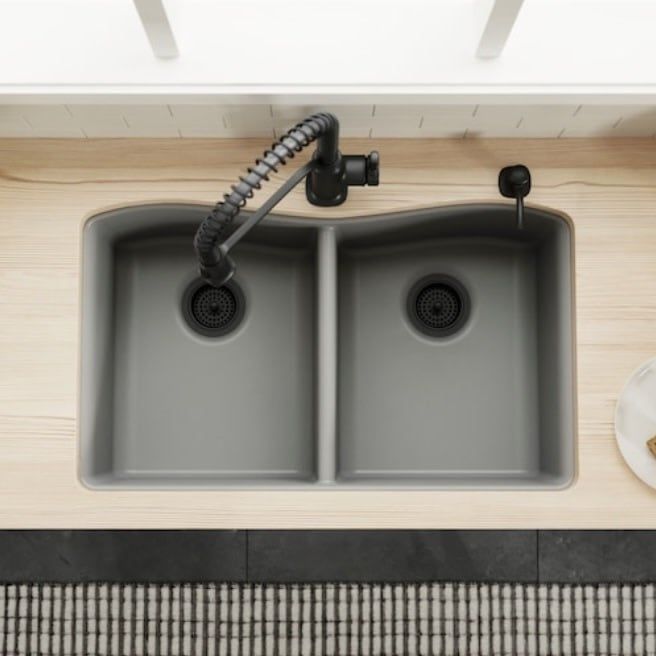 33-in x 22-in Dual Mount Kitchen Sink