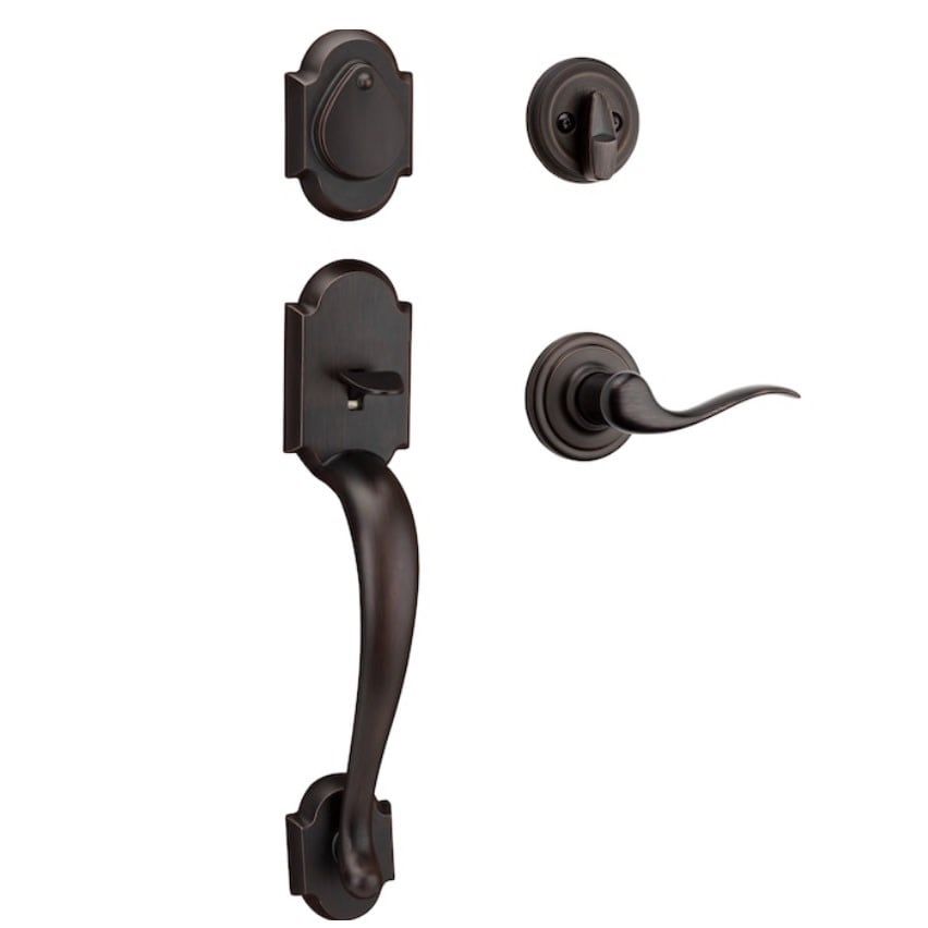 Kwikset Austin Venetian Bronze Door Handleset