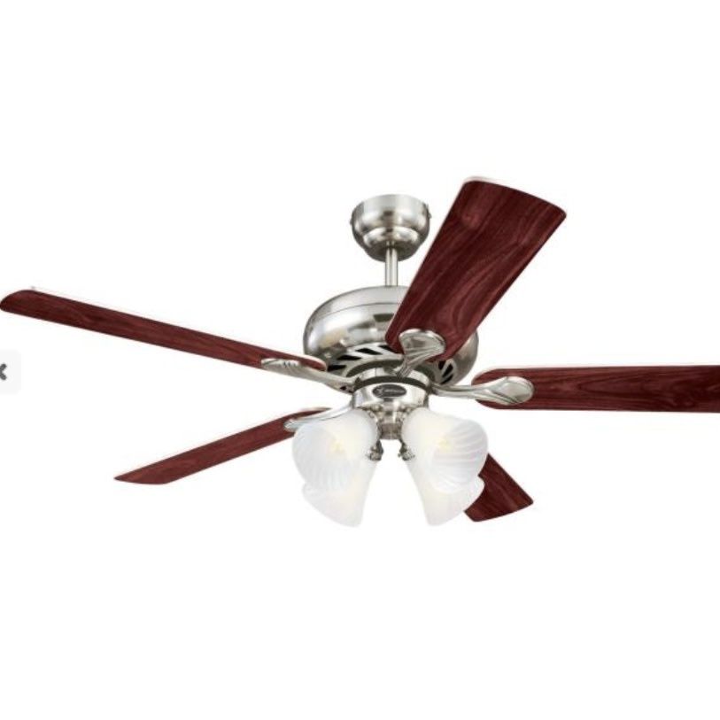 Westinghouse 52inch Ceiling Fan Brushed Nickel 72359