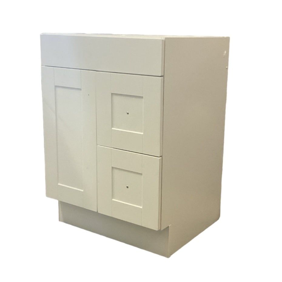 24-in White Vanity WITHOUT TOP