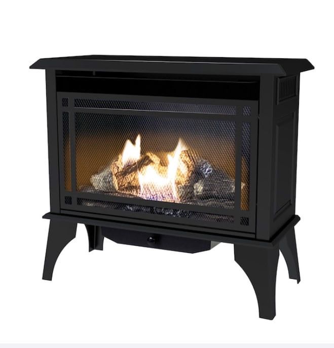 Dual fuel gas stove - gas fireplace LP and natural gas