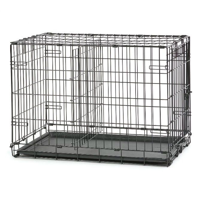 Single Door Folding Metal Wire Dog Crate