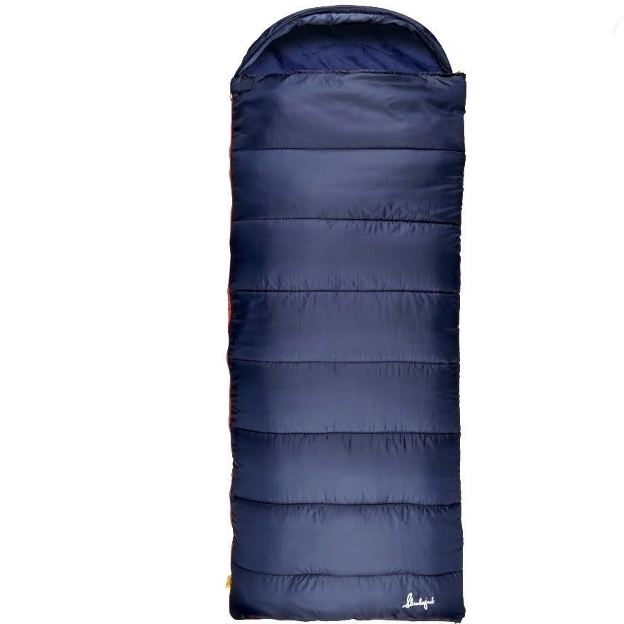 30-Degree Hooded Sleeping Bag, Blue, 35x88