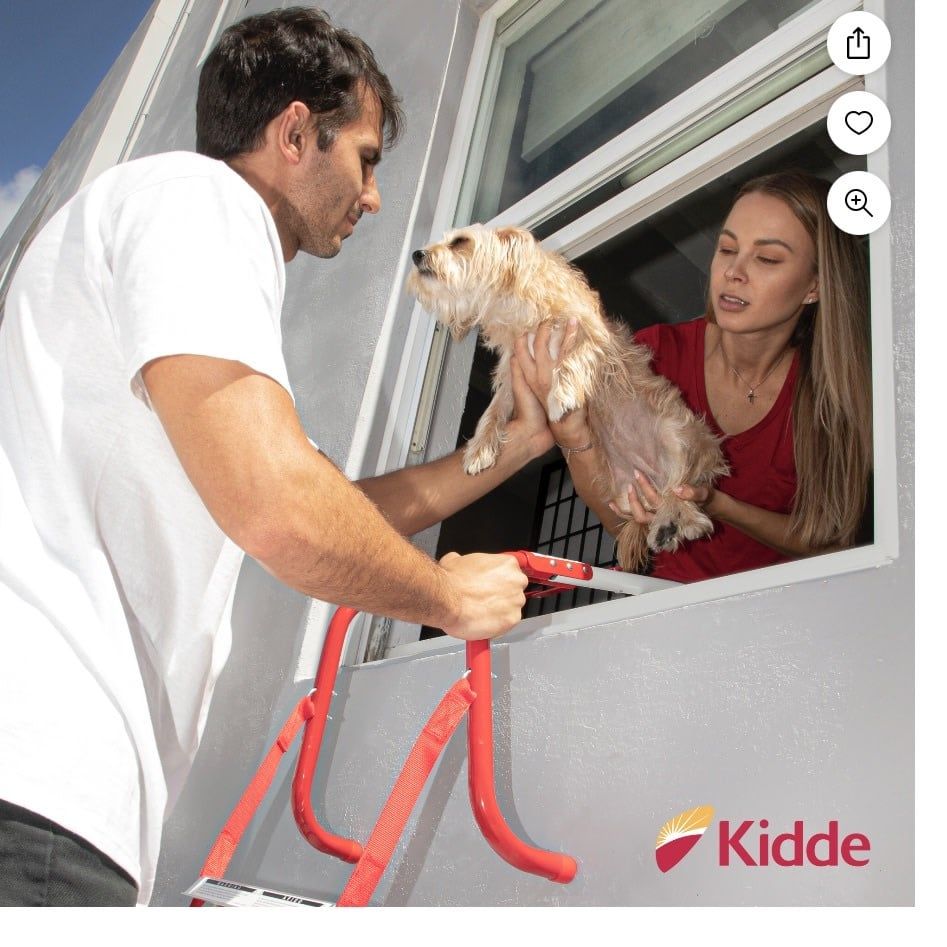 Kidde Emergency 3-Story Escape Ladder, 25&#39; KL-3S
