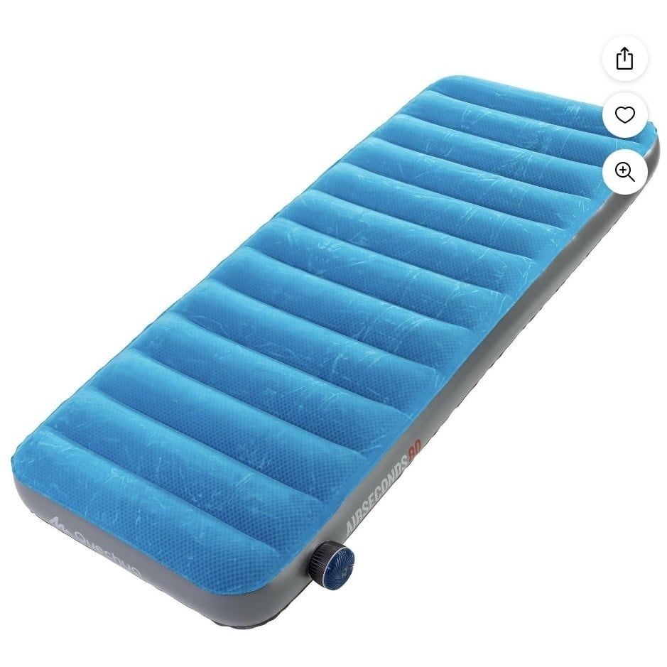Inflatable Camping Mattress, 1 Person, Quick Inflating