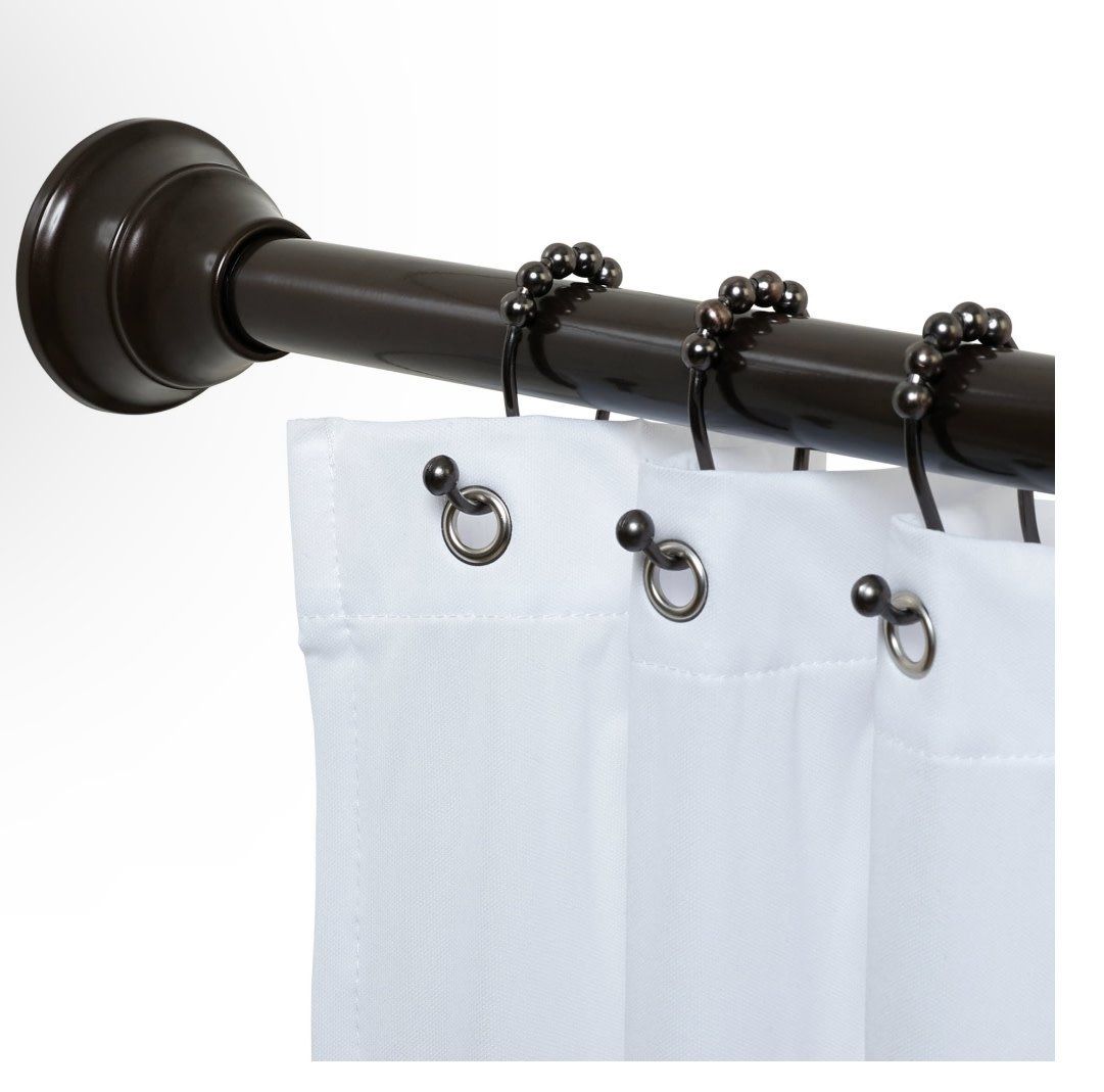 Adjustable Bronze Shower Curtain Rod