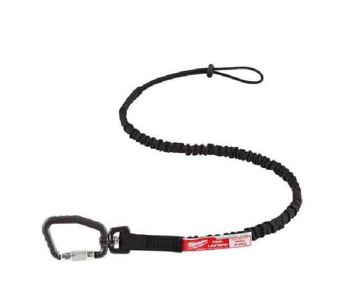 Milwaukee Aluminum/Nylon Black Locking Tool Lanyard