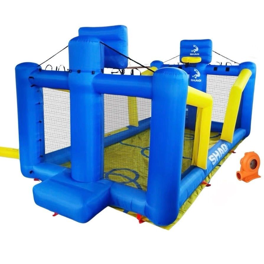 14 Shaq Constant Air Inflatable Basketball Court with Sprinkler