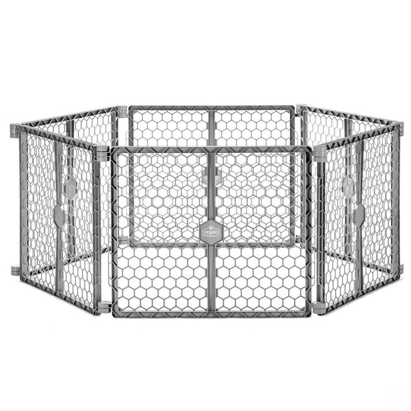 Regalo Plastic 192 inch Super Wide Baby Gate and Play Yard