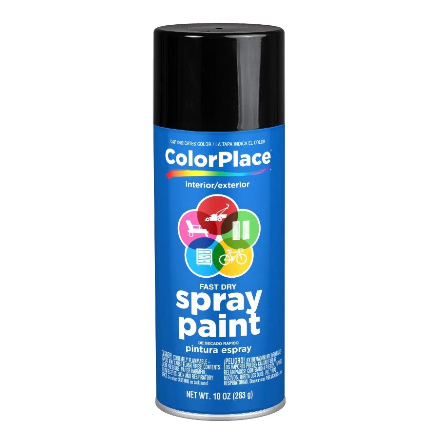ColorPlace Black Gloss 10 oz Spray Paint