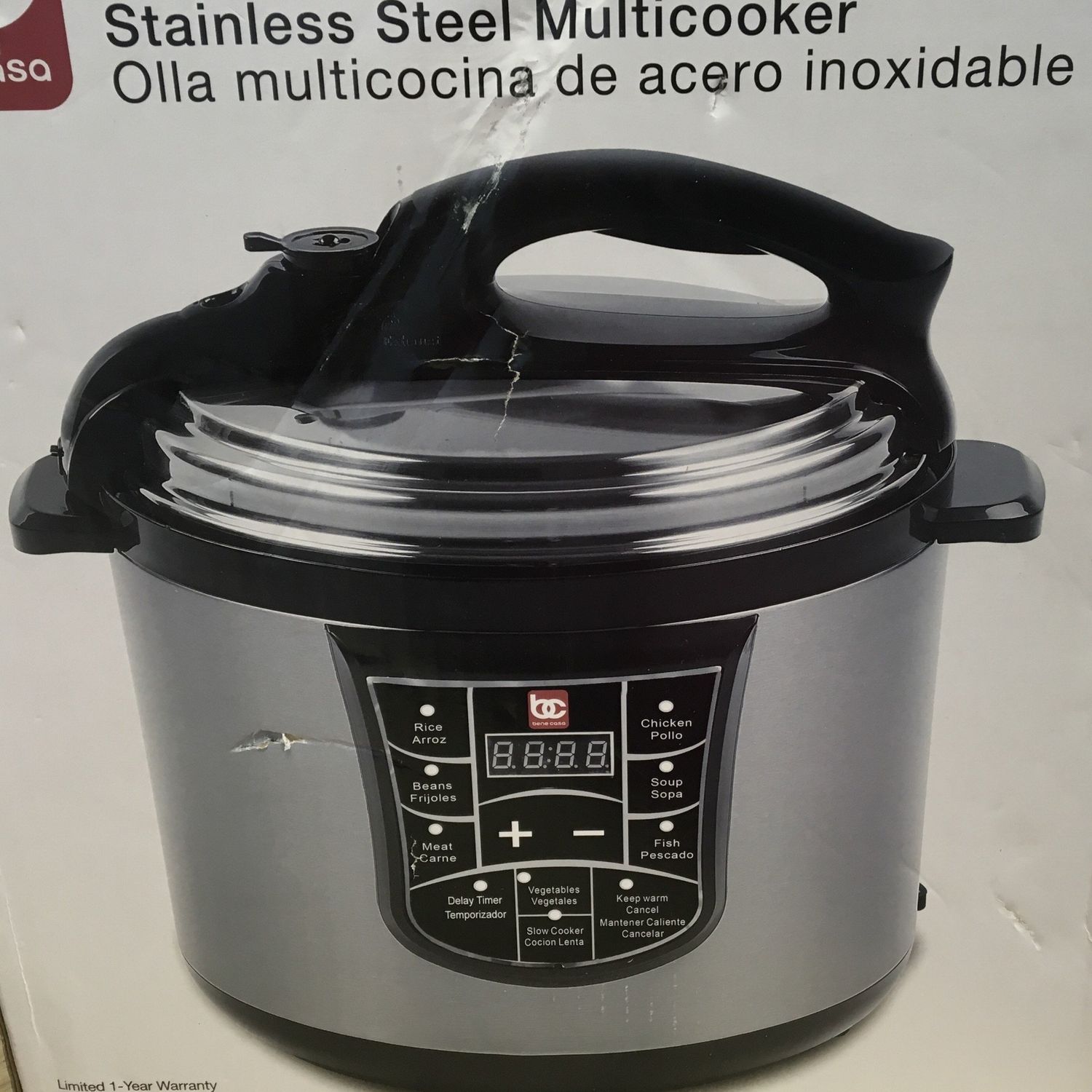 Bene casa 5 liter Stainless Steel Multicooker