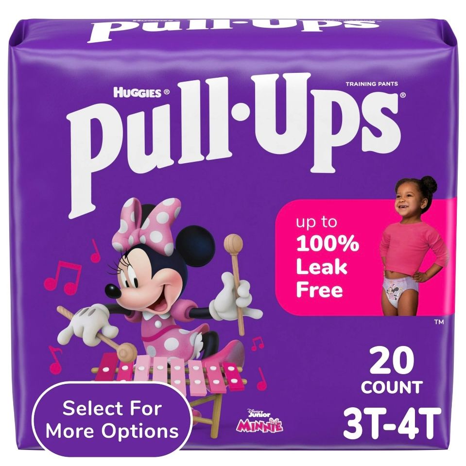 Pull-Ups Girls&#39; Potty Training Pants, 3T-4T (32-40 lbs), 20 Count