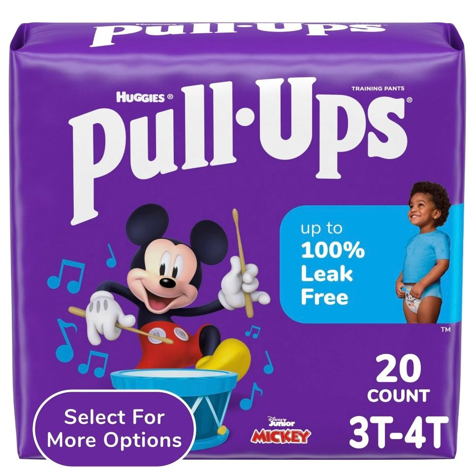 Pull-Ups Boys&#39; Potty Training Pants, 3T-4T, 20 Count