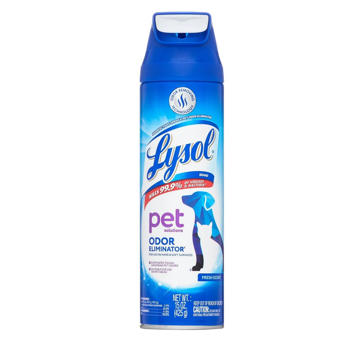 Lysol Pet ODOR eliminator spray, 1pk