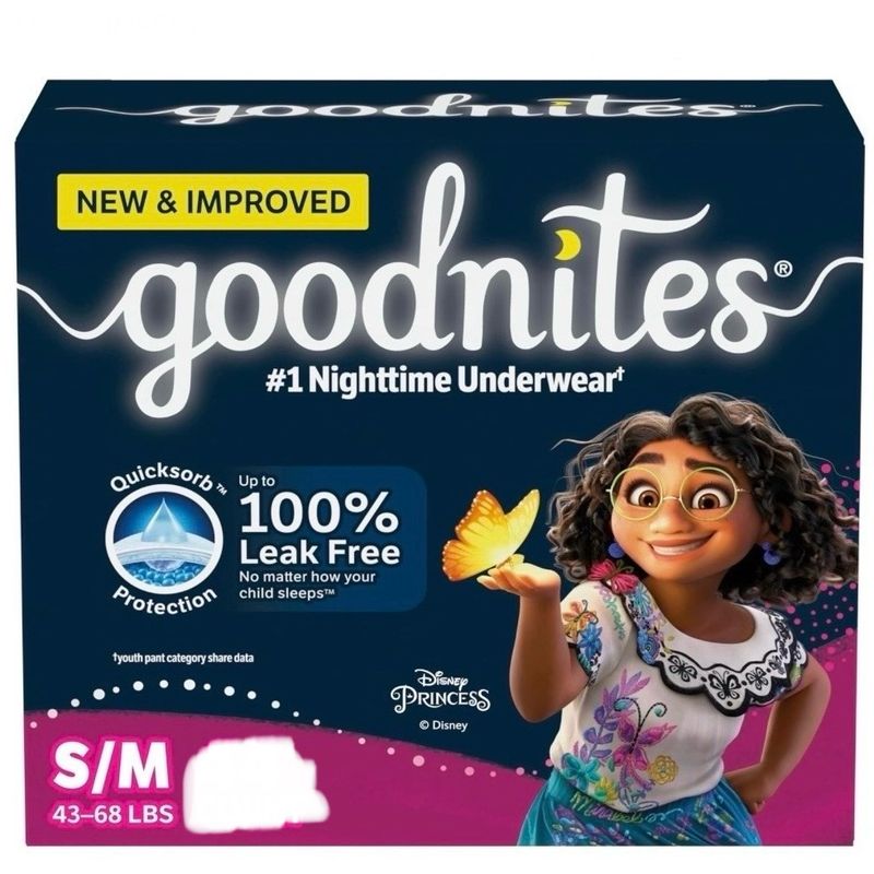 Goodnites Bedwetting Underwear S/M 22 Count