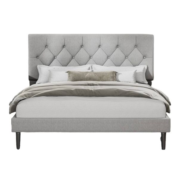 Upholstered Platform Bed Frame Queen