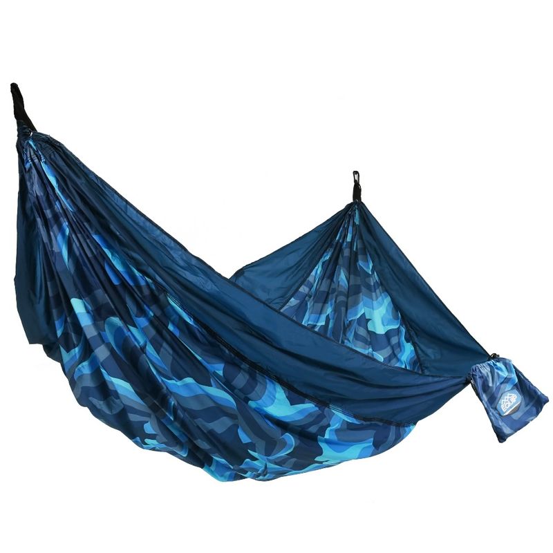 Equip Nylon 2 Person Travel Hammock - Blue Abstract Print