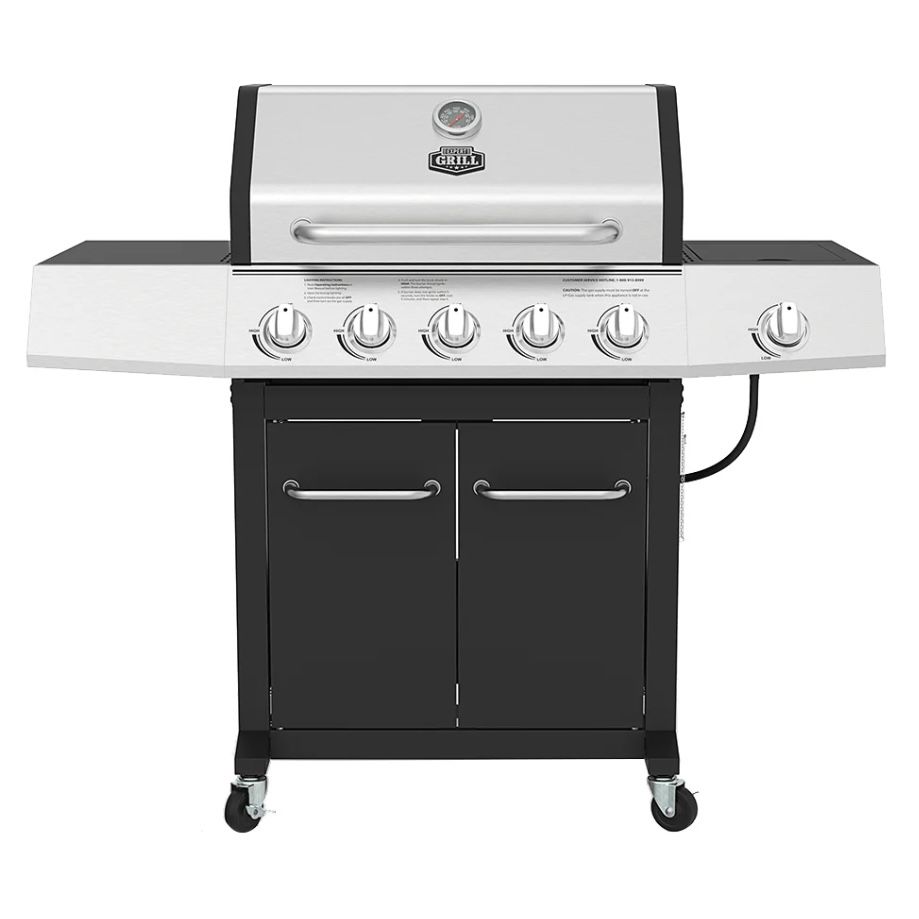 Expert Grill 5 Burner Propane Gas Grill NO GREASE TRAP