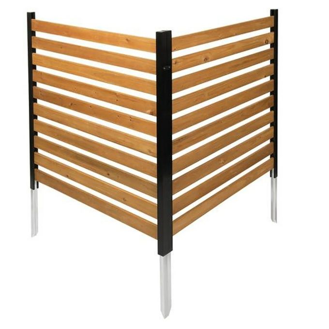 Enclo Wood Slat Privacy Screen (42in H x 38in W - 2 Panels)
