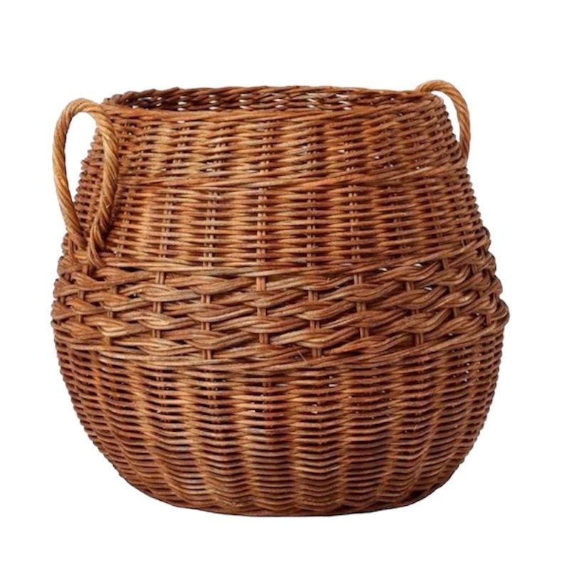 Rattan Round Basket-Threshold™ designed w/ Studio McGee