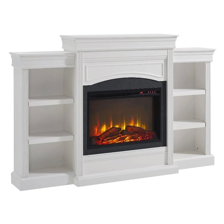 Ameriwood Home Lavina Mantel Fireplace, White