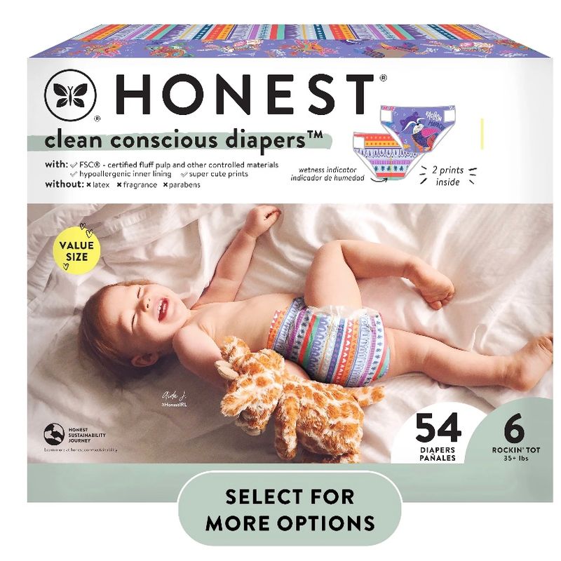 Honest Diapers Size 6