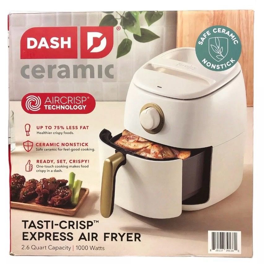Dash Ceramic Express Air Fryer, 1000 Watts