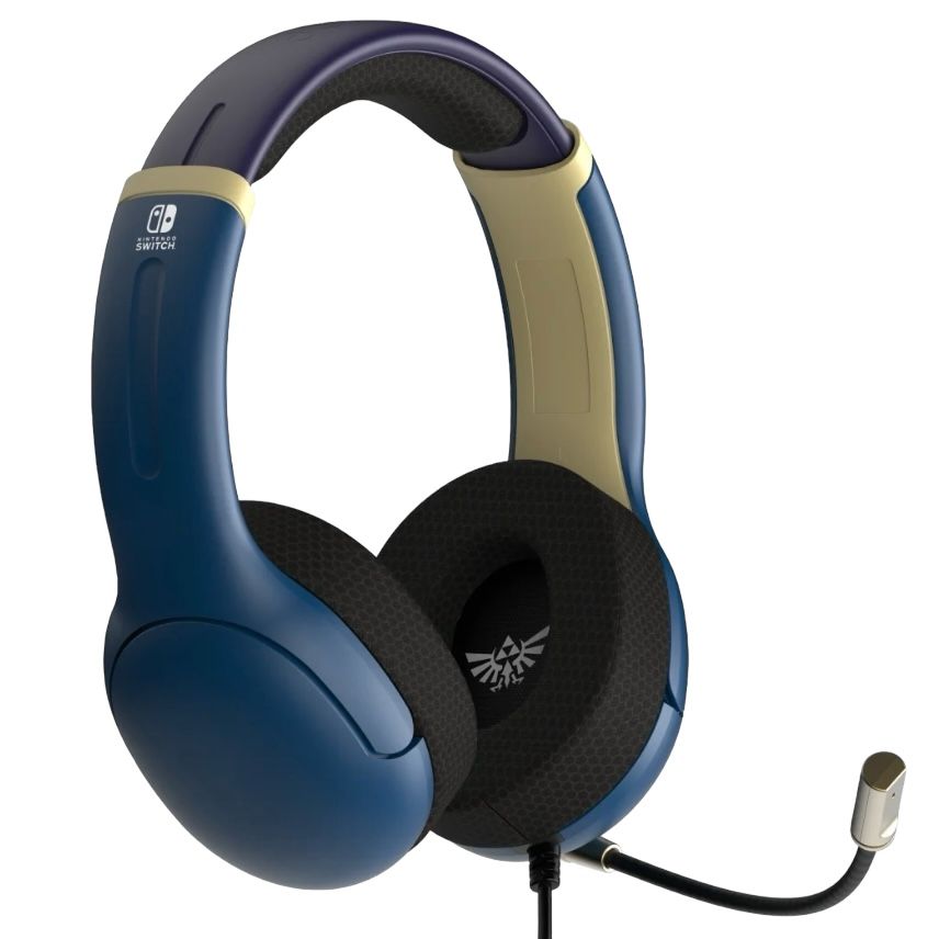 PDP AIRLITE Wired Headset: Brave Blue For Nintendo Switch