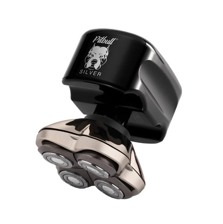 Skull Shaver Pitbull Silver PRO Electric Head and Face Shaver