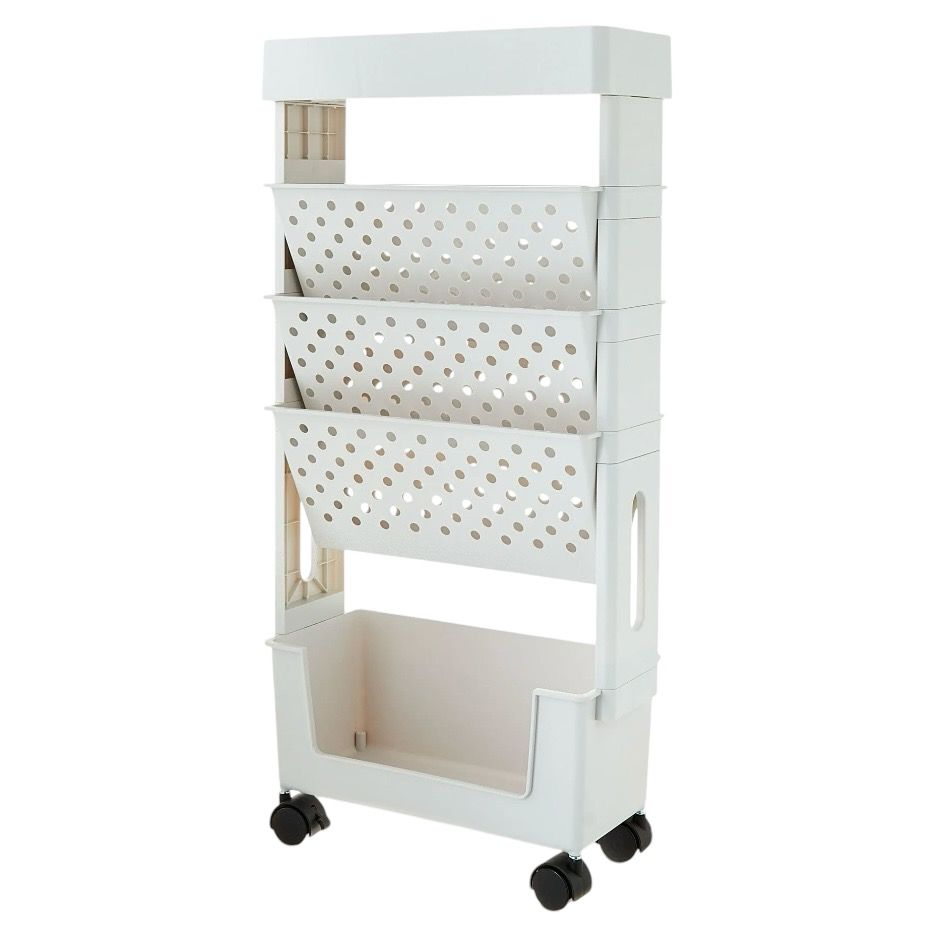 Pen+Gear 5-Tier Movable Organization &amp; Storage Cart