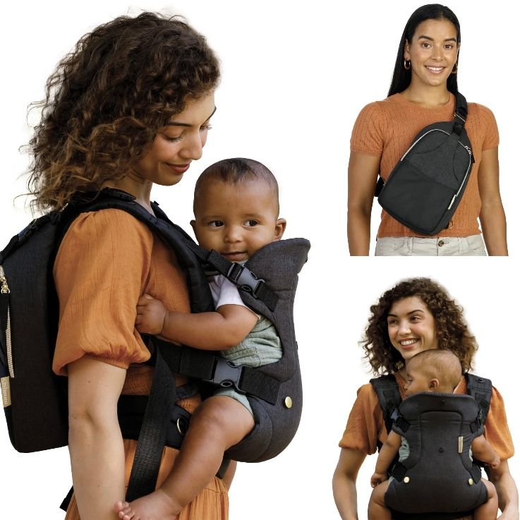 Infantino Flip 4-in-1 Carrier and Crossbody Diaper Bag Set