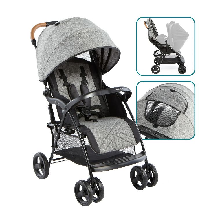 Contours quick travel baby stroller grey