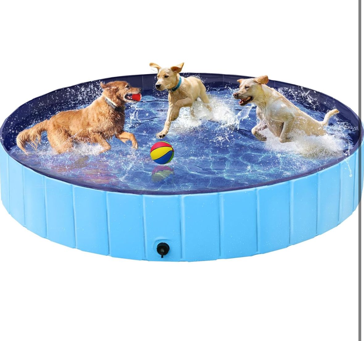 Yaheetech xxl pet pool blue 63” x 12”