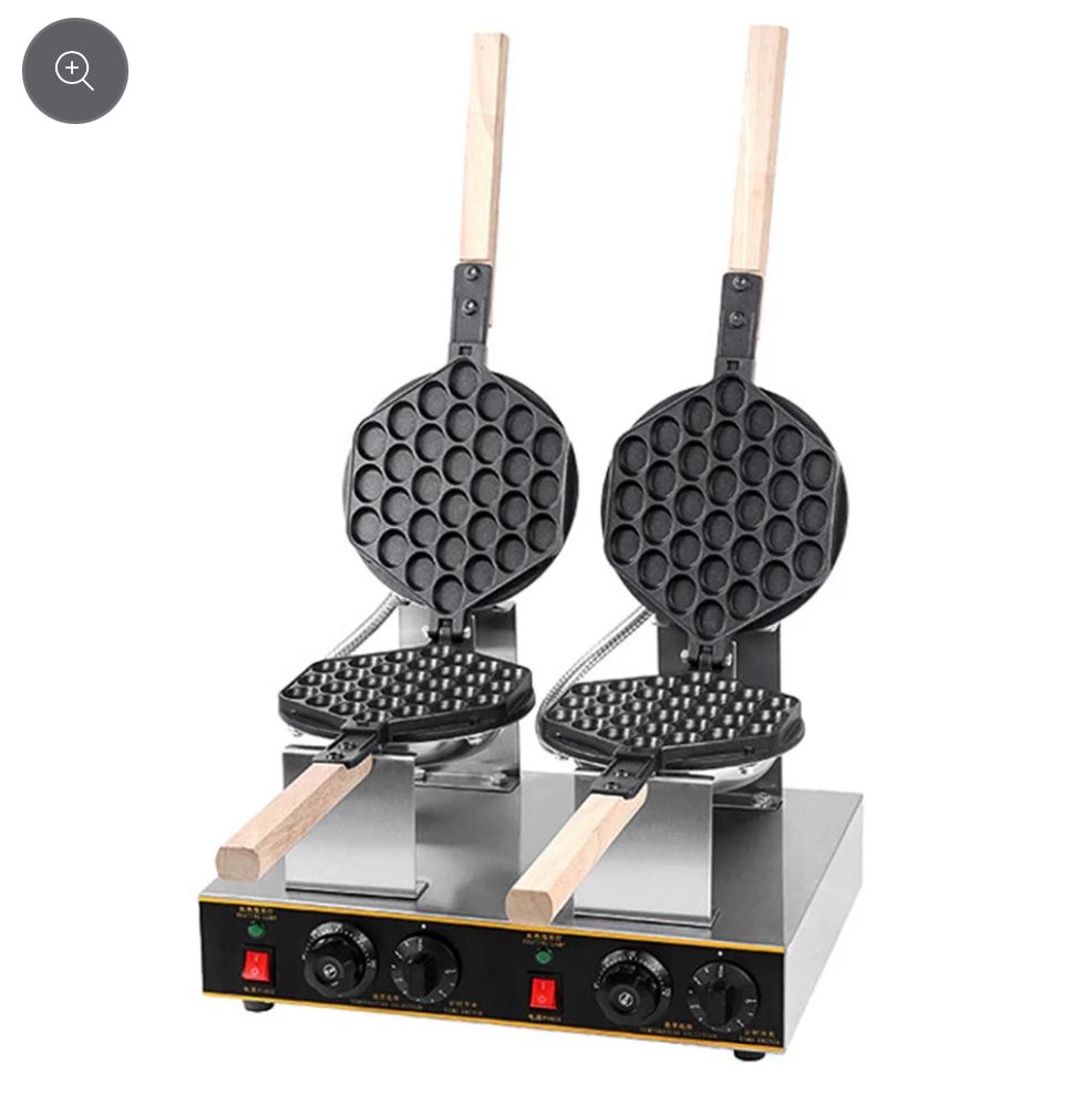 Commercial Double bubble waffle maker