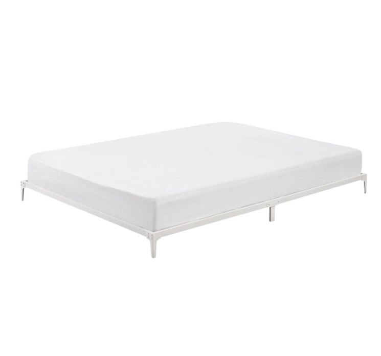 6 inch twin bed frame (white)