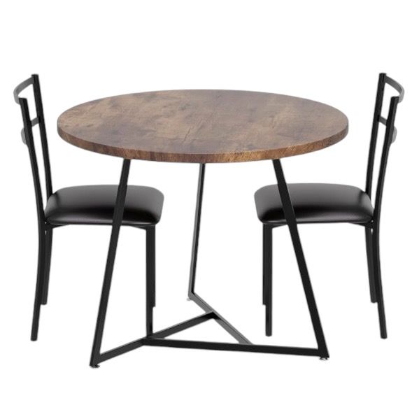 Rustic Brown Dining Table Set