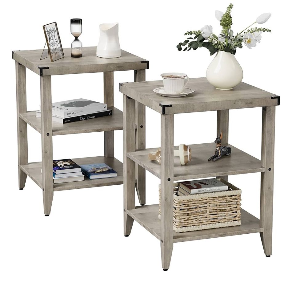SET OF 2 farmhouse end tables