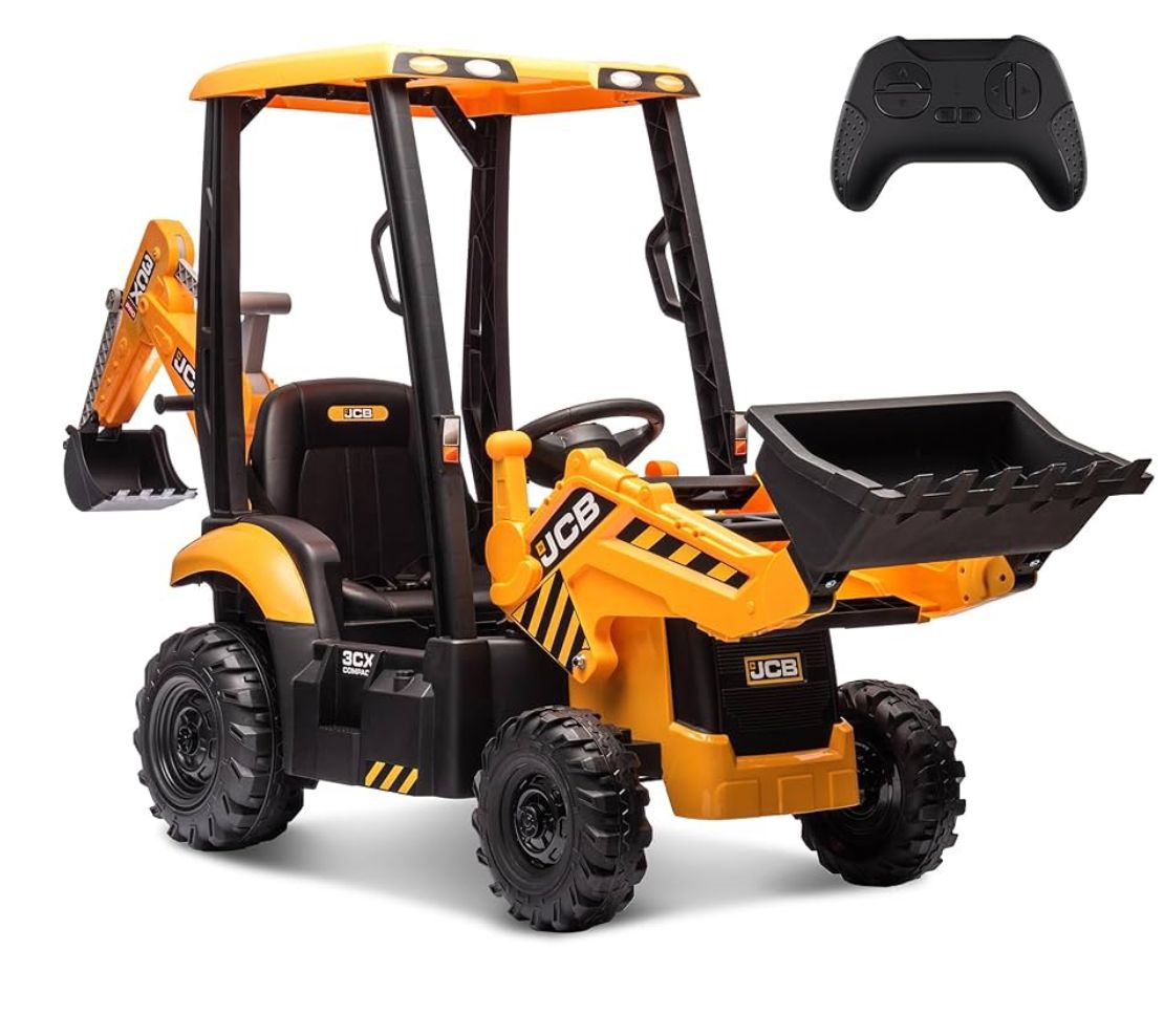 12v electric back hoe loader for kids with remote