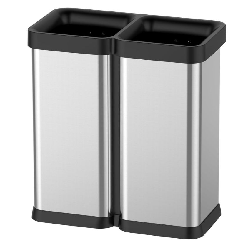 Dual Trash can and Recycling Bin